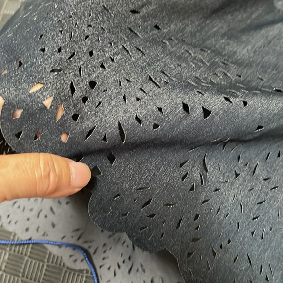 Betsy Johnson dress size 12  with eyelet rimmed bottom decoration - Picture 7 of 10